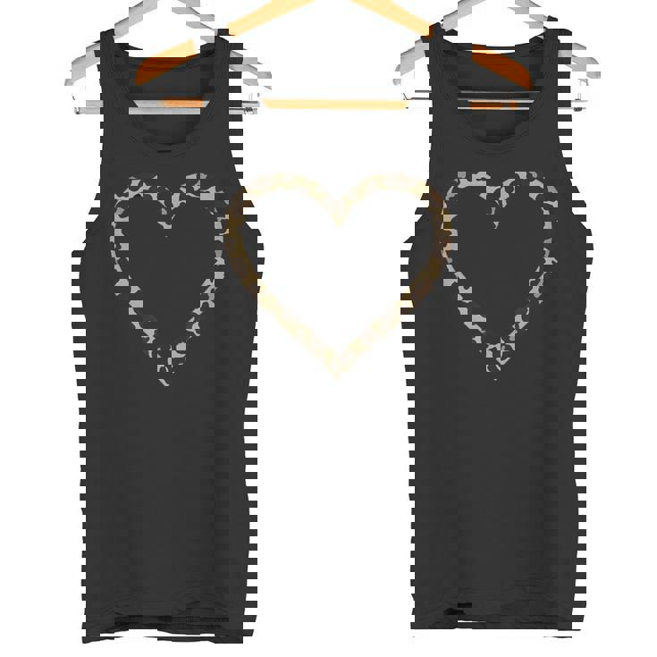 ヒョウ柄のハート タンクトップ