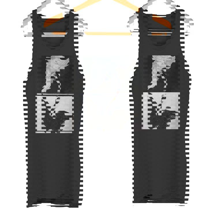 ヒルマ・アフ・クリント作「白鳥」1915年 長袖tシャツ タンクトップ