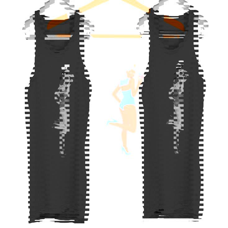 ピンナップガール セーラー アメリカ国旗 タンクトップ