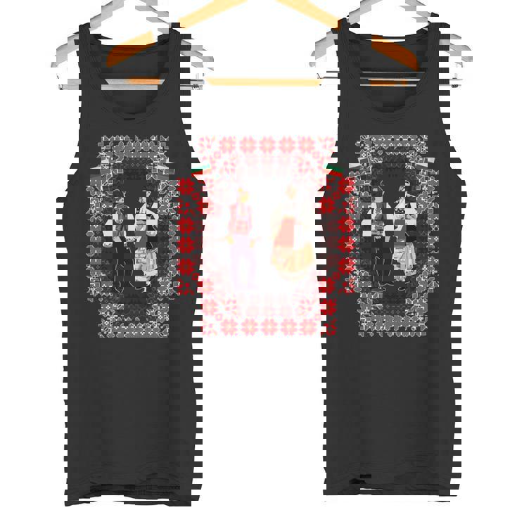 ブルガリアの伝統民族舞踊。ダンサー 長袖tシャツ タンクトップ