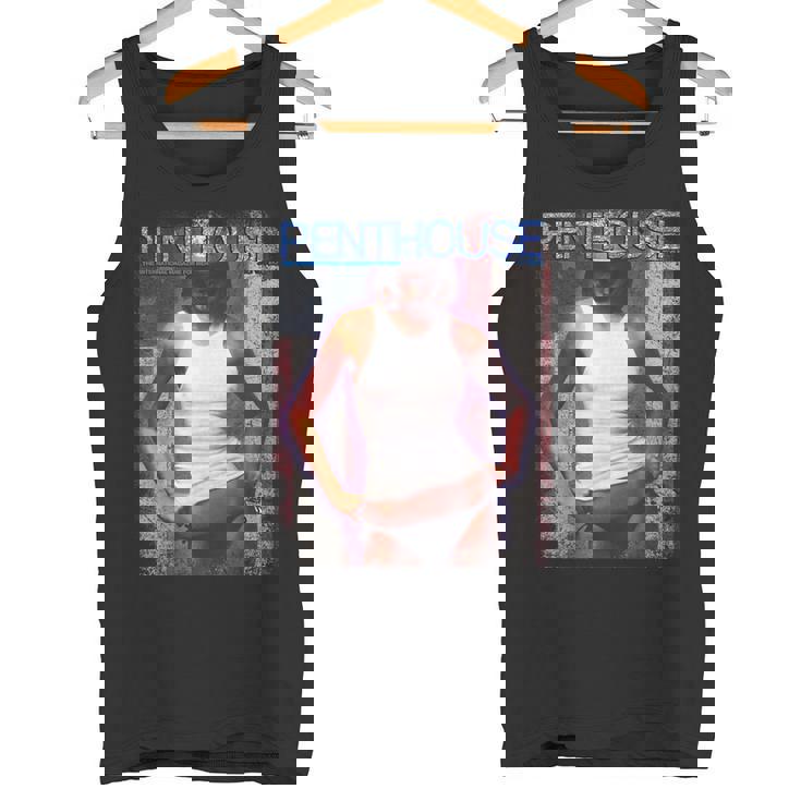 ペントハウスマガジン 1976年7月 ピンナップ ガール ヴィンテージ アメリカ国旗 タンクトップ