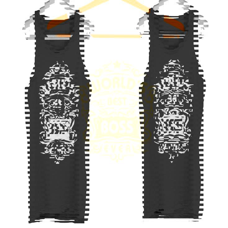 ボスの日 史上最高のボス 最高のボス タンクトップ