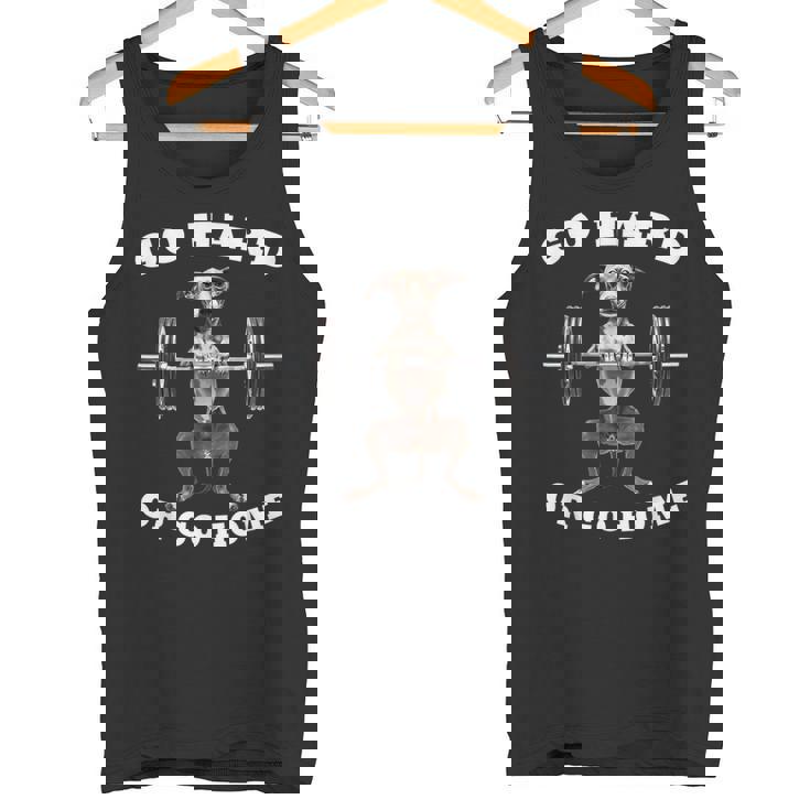 ポンピング ウェイトリフティング おもしろい イタリアングレイハウンド タンクトップ