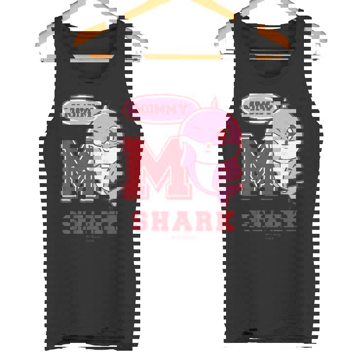 ママシャーク・レトロ・ベイシャーク・サメなかぞく・プレゼント・キッズ・メンズ・ウーマンズ タンクトップ