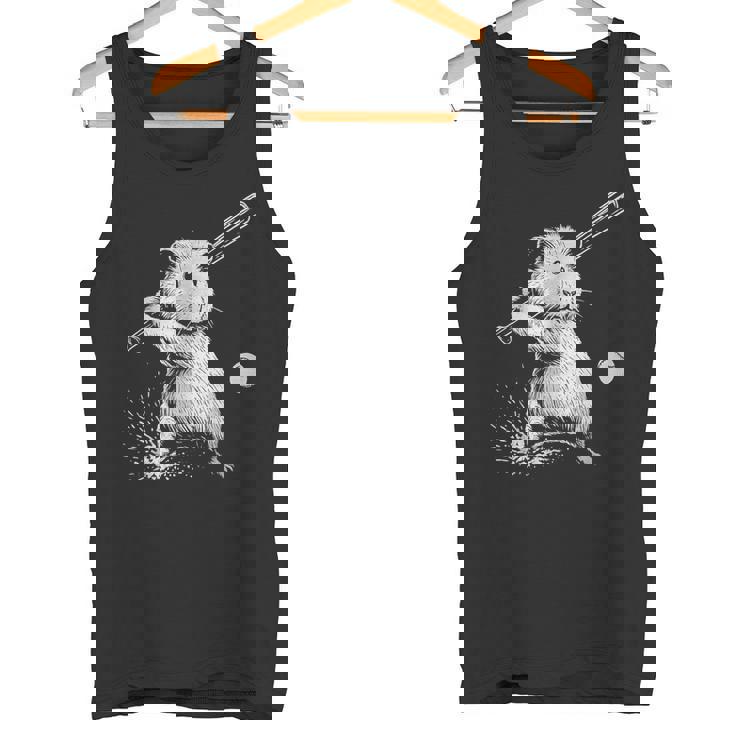 モルモット 野球 スポーツ ペット好き タンクトップ