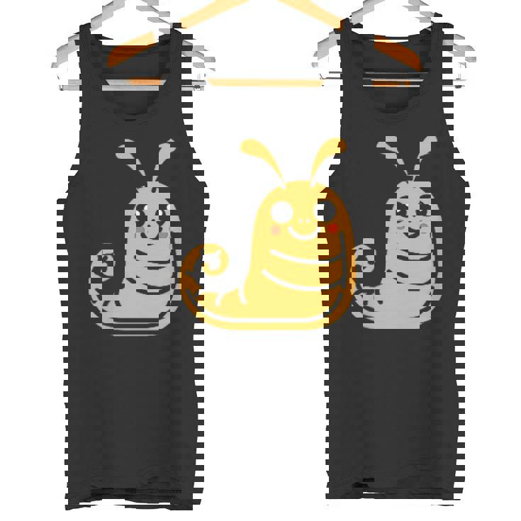 ユーモア ナメクジ 昆虫 かわいい ミニマリスト シンプル ナメクジ タンクトップ