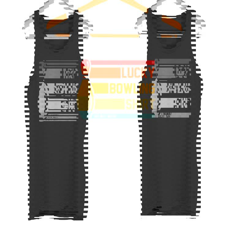 ラッキーボーリングシャツ おもしろボーリングトーナメントボウラーヴィンテージ タンクトップ