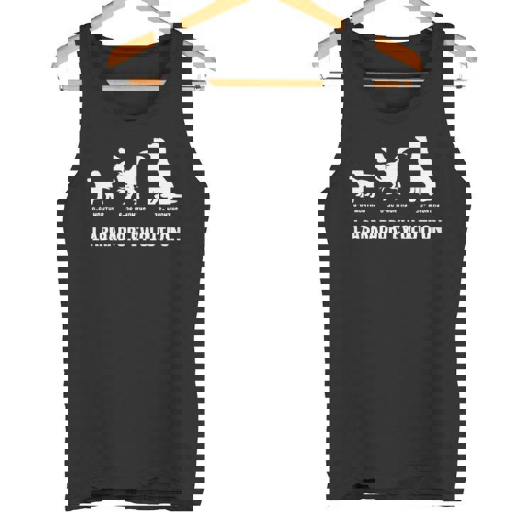 ラブラドールレトリバー エボリューションデザイン ラブラドールオーナー向け 長袖tシャツ タンクトップ