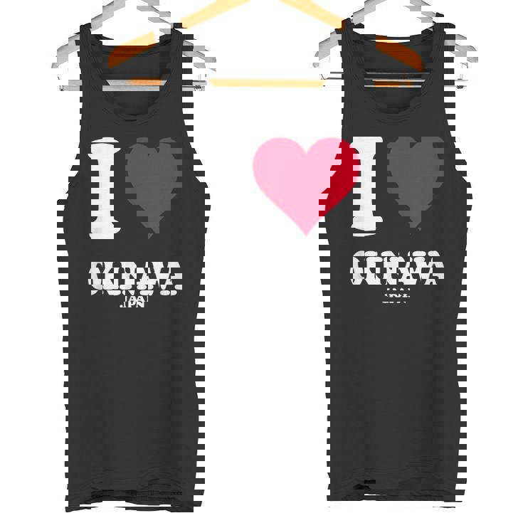 レッドハート I Love 沖縄 タンクトップ