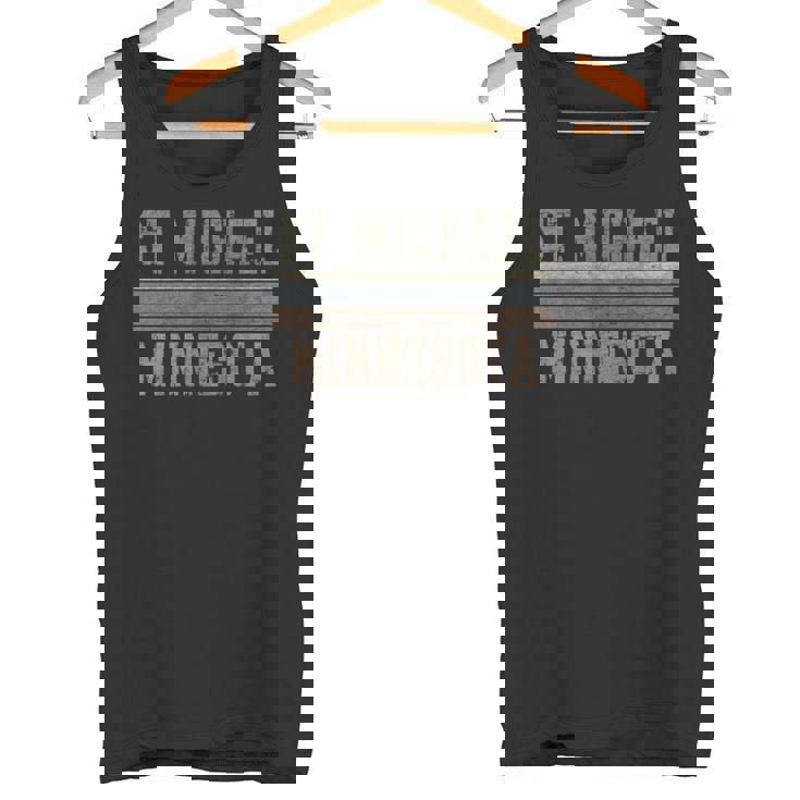 レトロ セントマイケル ミネソタ 長袖tシャツ タンクトップ