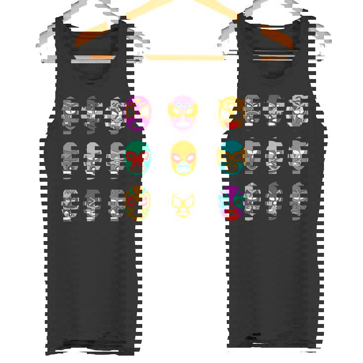 レトロ ルチャリブレ マスク オブ レジェンド レスリング 長袖tシャツ タンクトップ