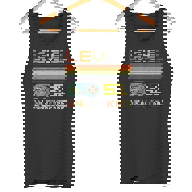 レベル51 アンロック ゲーマー 51歳の誕生日 タンクトップ