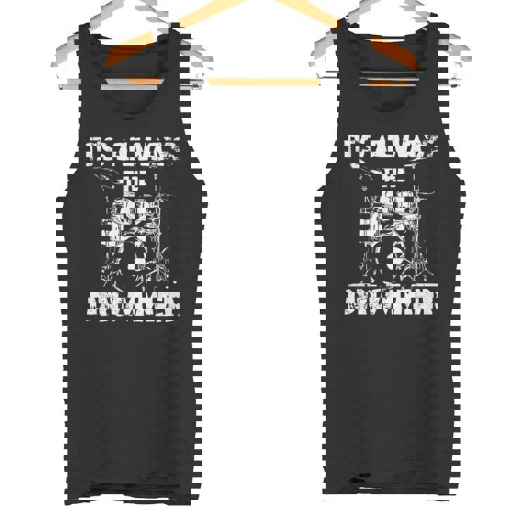 ロックミュージックドラマー タンクトップ