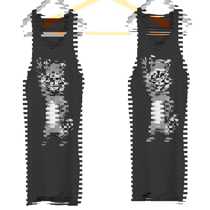 ロックンラスカルサングラスでクール タンクトップ