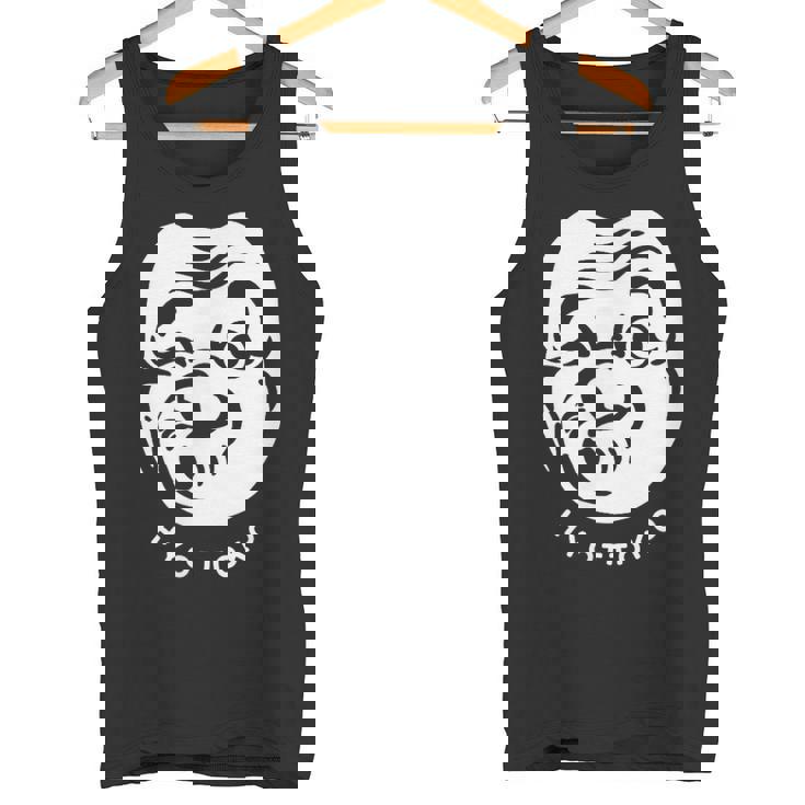 伝統的な日本のマスク、ひょっとこ様式デザイン。 タンクトップ