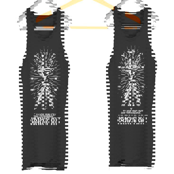 光の戦士 Warrior Of Light This Is The Turning Point 交差する剣 タンクトップ