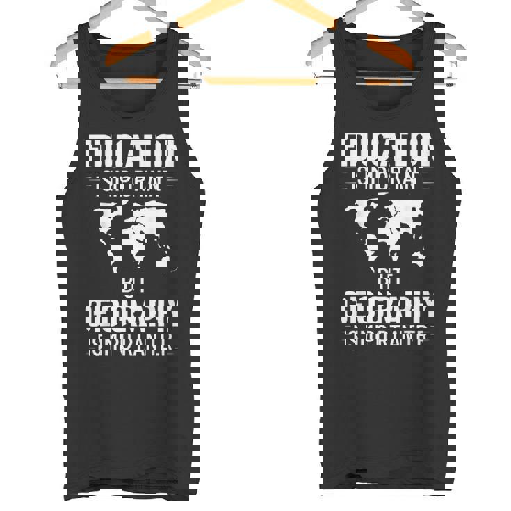 地理教師 地理学者 世界地図 学習史 タンクトップ