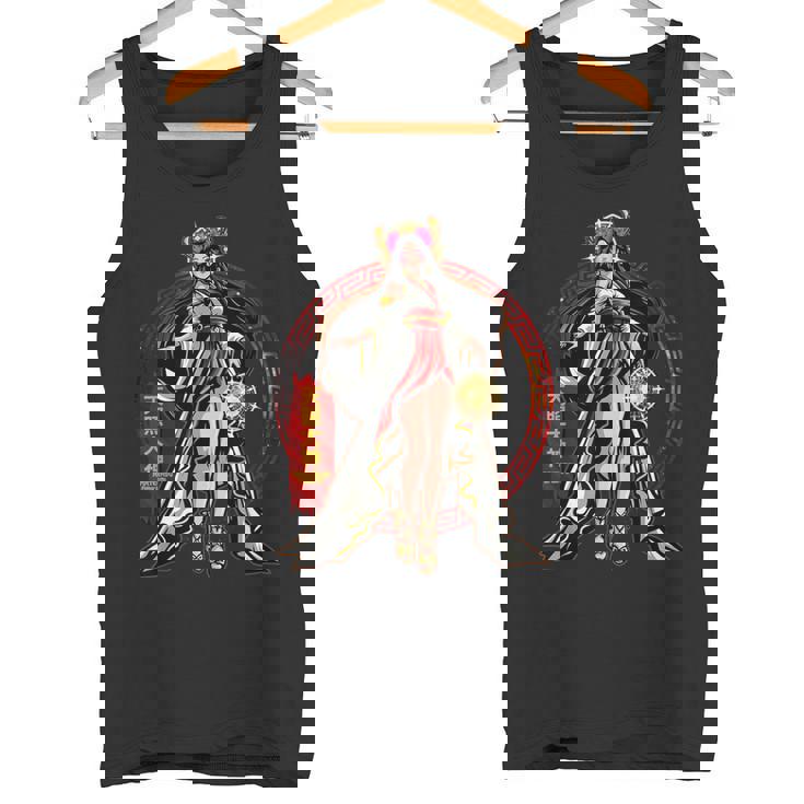 天照大神 太陽 女神 古代日本神話 神 タンクトップ