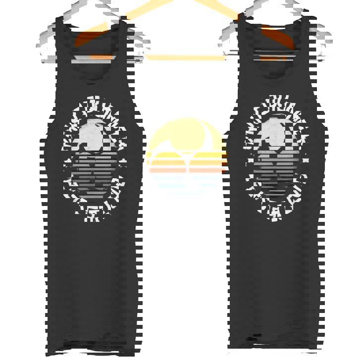 太鼓みつどもえレトロな夕焼け練習用太鼓愛好家へのプレゼント Taiko タンクトップ