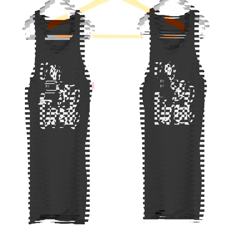 子育て とても疲れました タンクトップ