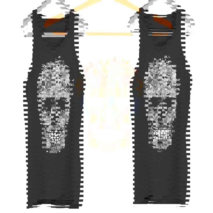 怖い スカル バニー ウサギ ホラー ハロウィン タンクトップ