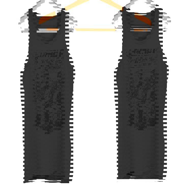 恐竜に乗る楽しいイエス タンクトップ