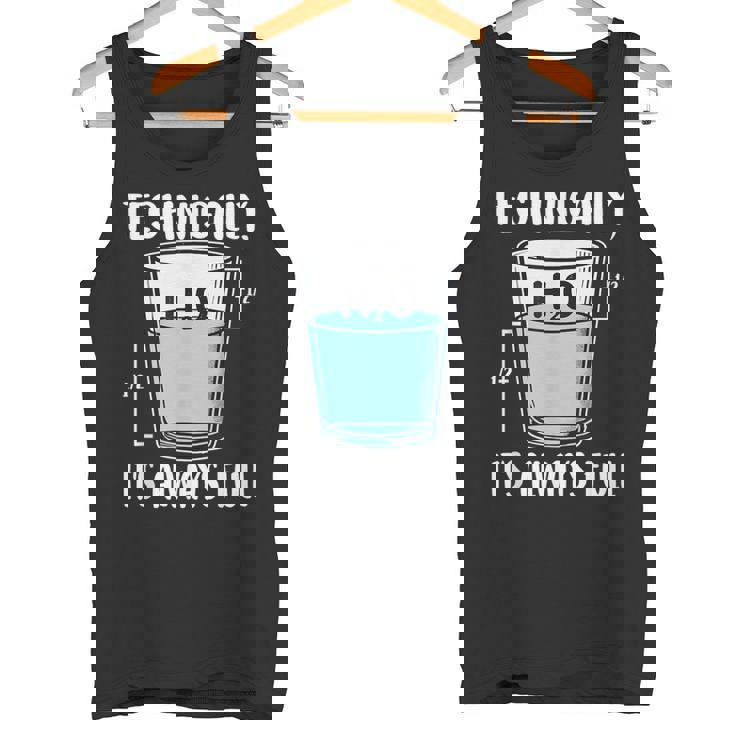 技術的には常に完全な物理科学ユーモア タンクトップ