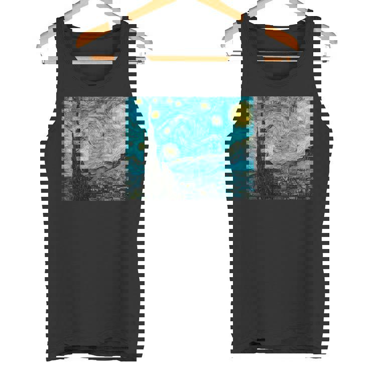星月夜 ゴッホ 長袖tシャツ タンクトップ
