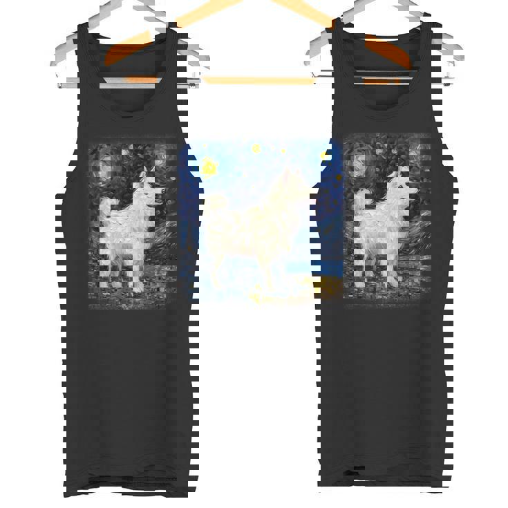 星月夜の犬 ヴァン・ゴッホ サモエド タンクトップ