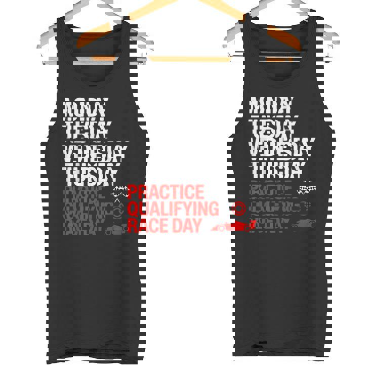 月曜 火曜 水曜 木曜 練習 予選 レース タンクトップ