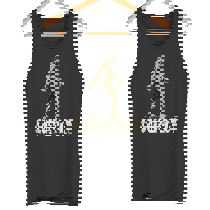 泥足切断者の冗談 脚切断者のための義足デザイン タンクトップ