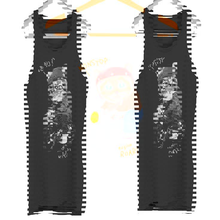 猫 バイク オートバイ おもしろ ねこ ライダース バイカー 面白い ネコ 長袖tシャツ タンクトップ