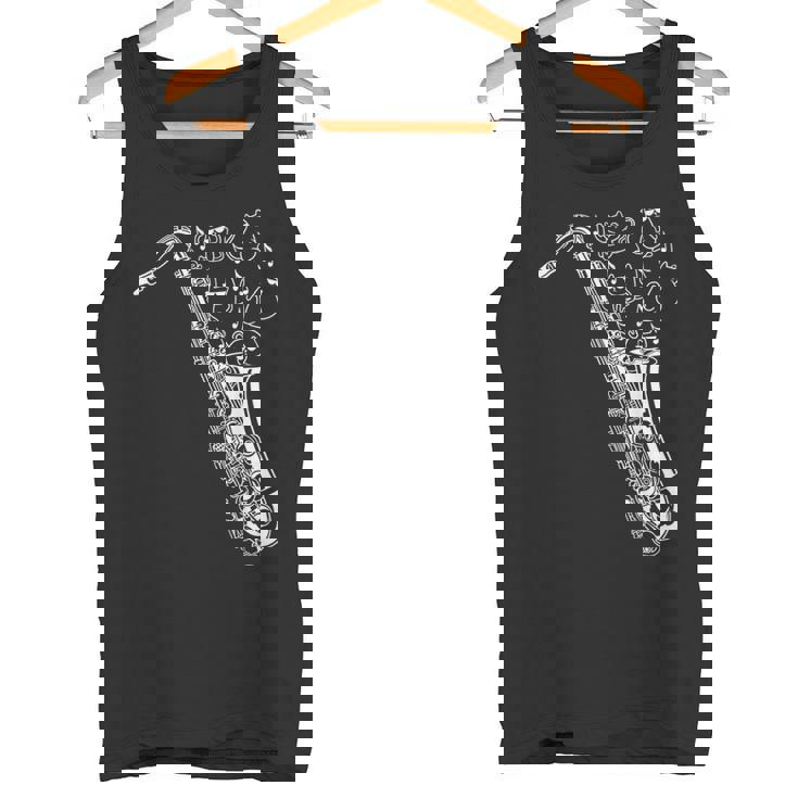 猫とサックス サクソフォン奏者 猫の飼い主 サックス タンクトップ