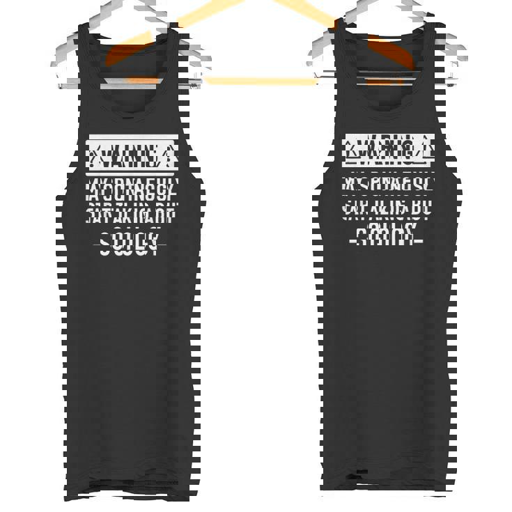 社会学を愛する人への面白いギフト。 タンクトップ