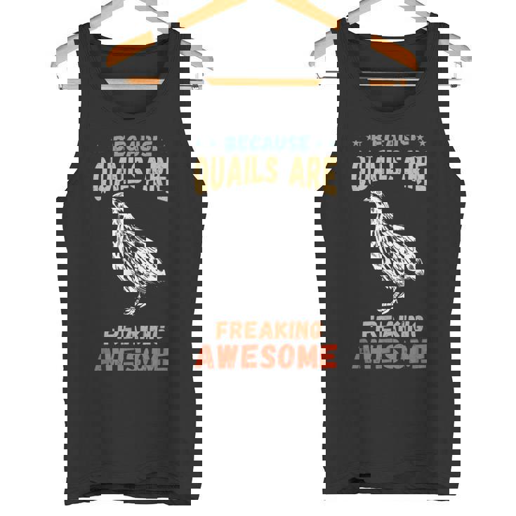 素晴らしいウズラ 鳥 ウズラ 飼育 ボホワイトウズラ好き タンクトップ