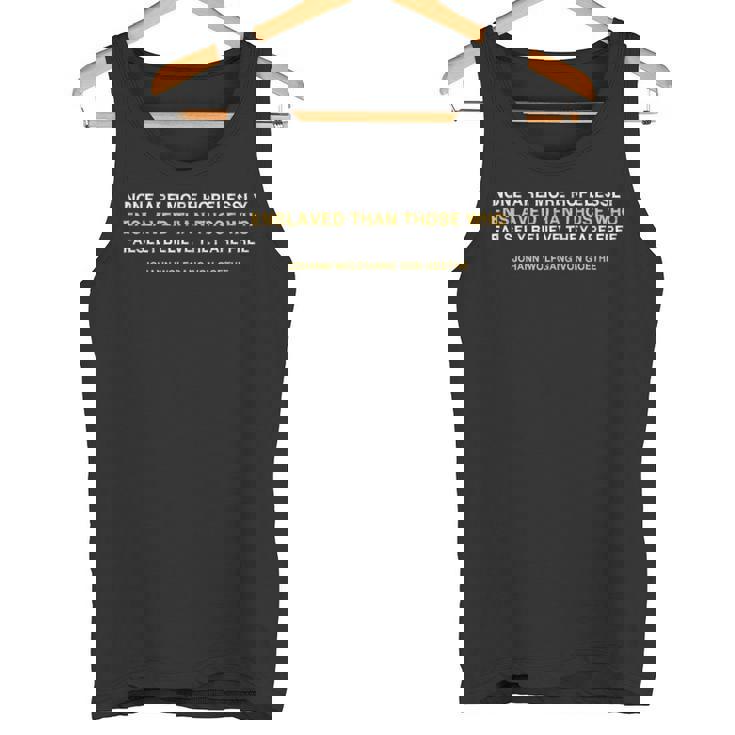 絶望的に奴隷化されたアナキズムリバタリアンの引用 タンクトップ