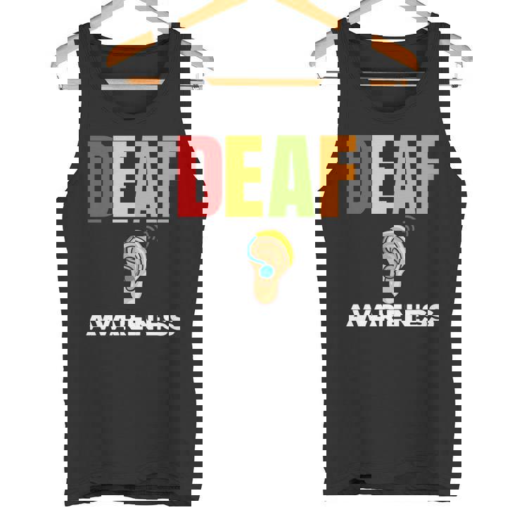 補聴器 耳障がいサポート 聴覚障害者への意識 長袖tシャツ タンクトップ