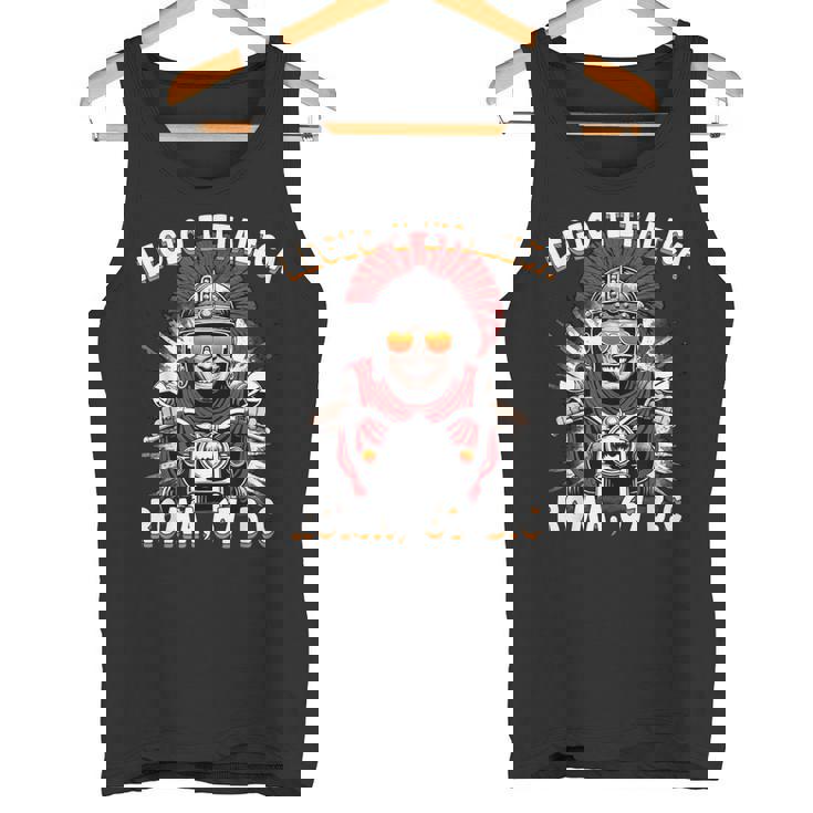 面白いローマのセンチュリオン モーターサイクリスト Legio 1 Italica タンクトップ