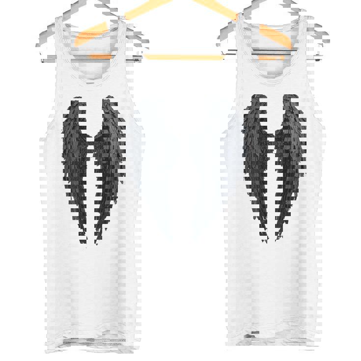 Ailes D'ange Noiresur Le Dos Débardeur e