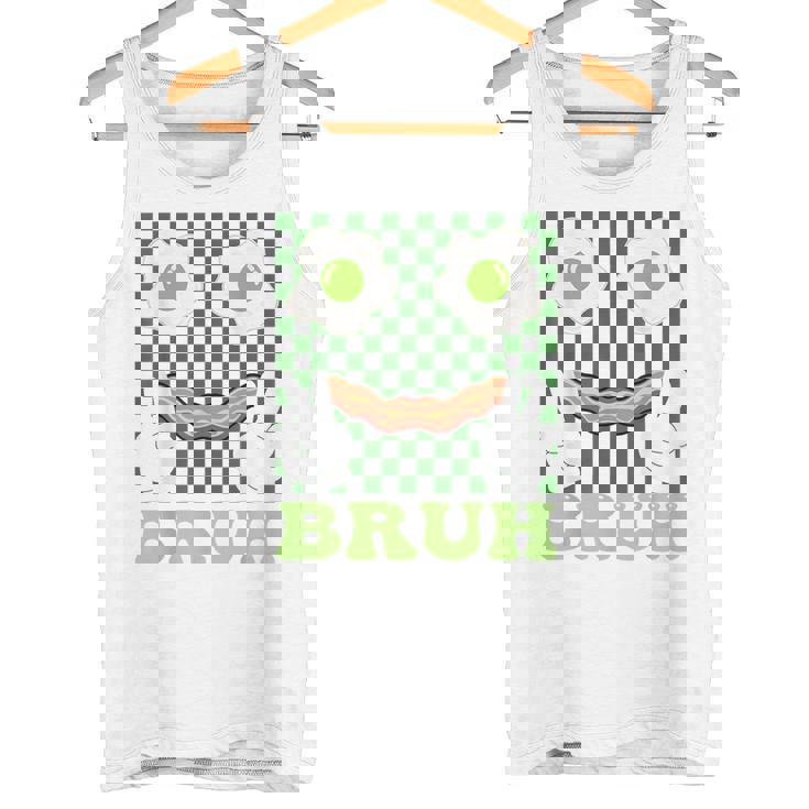 Bruh Green Face Eggs And Bacon Ham 朝食 聖パトリックズ タンクトップ