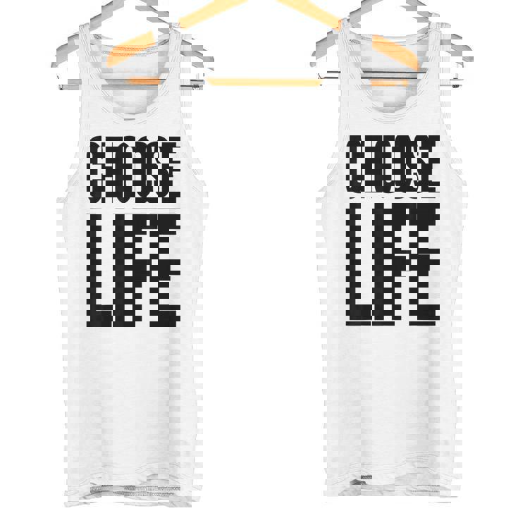 Choose Life 前面と背面の両面デザイン タンクトップ