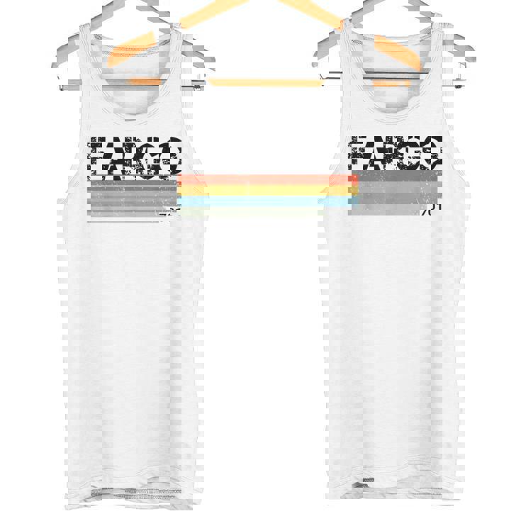 Fargo City レトロ ヴィンテージ ストライプ ギフトとお土産 タンクトップ