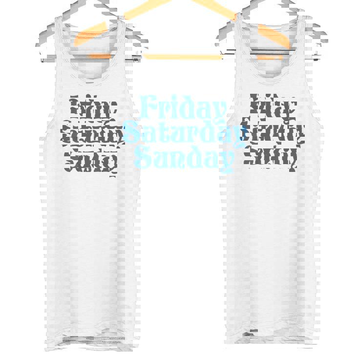 Fridayaturdayunday Moodibe Weekend Relax Day Off タンクトップ