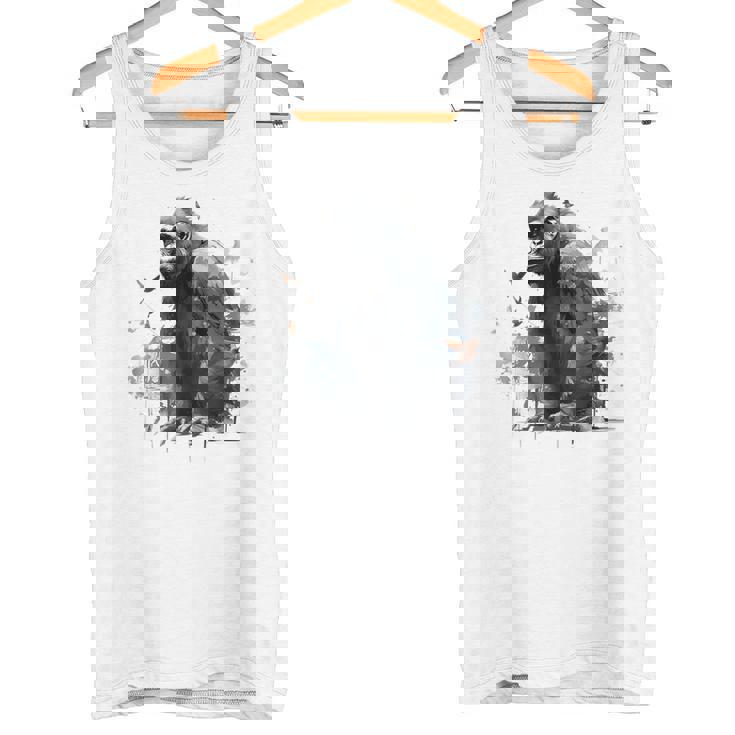 Gorilla Lover アートワーク 鳥 動物 モチーフ ゴリラ タンクトップ