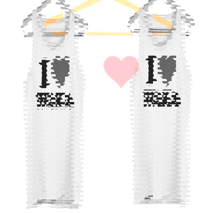 I Heart Waka ファーストネーム I Love パーソナライズ タンクトップ