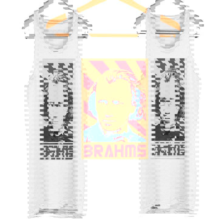 Johannes Brahms クラシック音楽の作曲家 レトロ調 タンクトップ