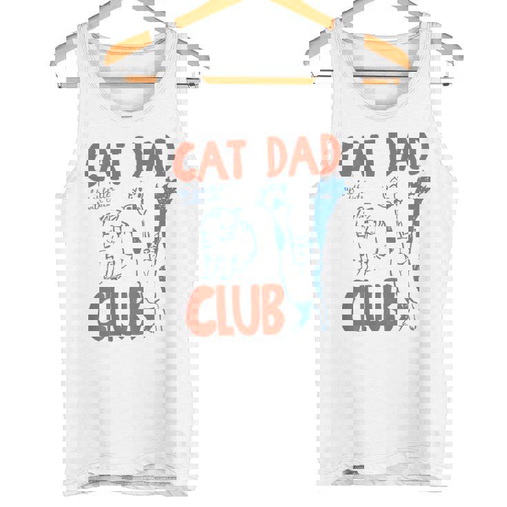 Sul Retro Cat Dad Club Life Is Better With Cats Festa Del Papà Canotta