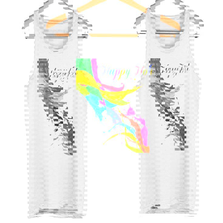 Vibrant And Colorful Holi タンクトップ