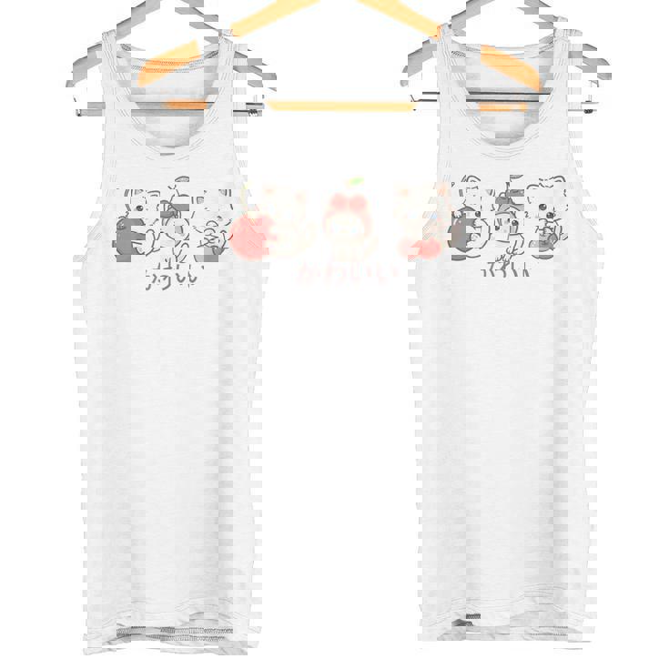 かわいい ねこ さくらんぼ カワイイ 日本風 キャット カートゥーン タンクトップ