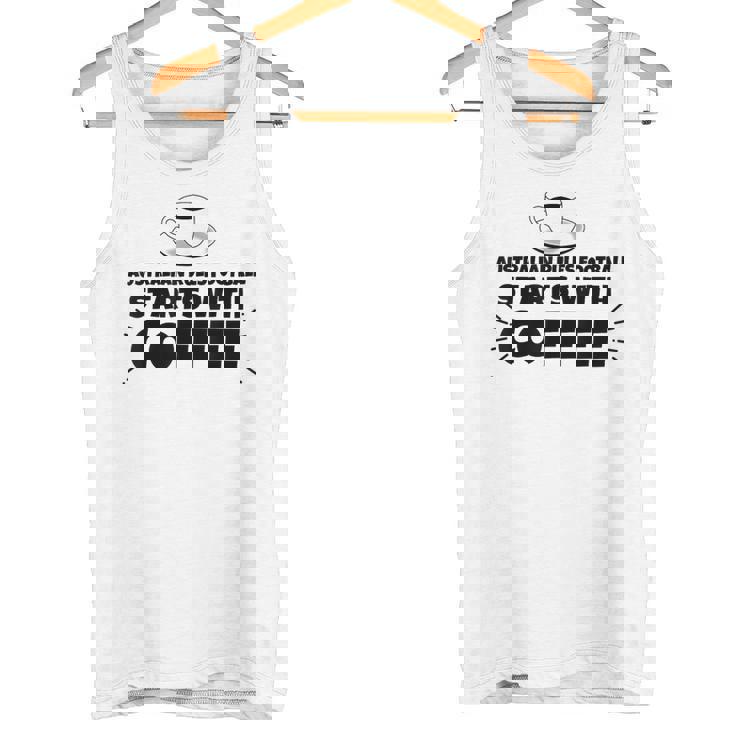 オーストラリアのルールフットボールはコーヒーから始まる タンクトップ